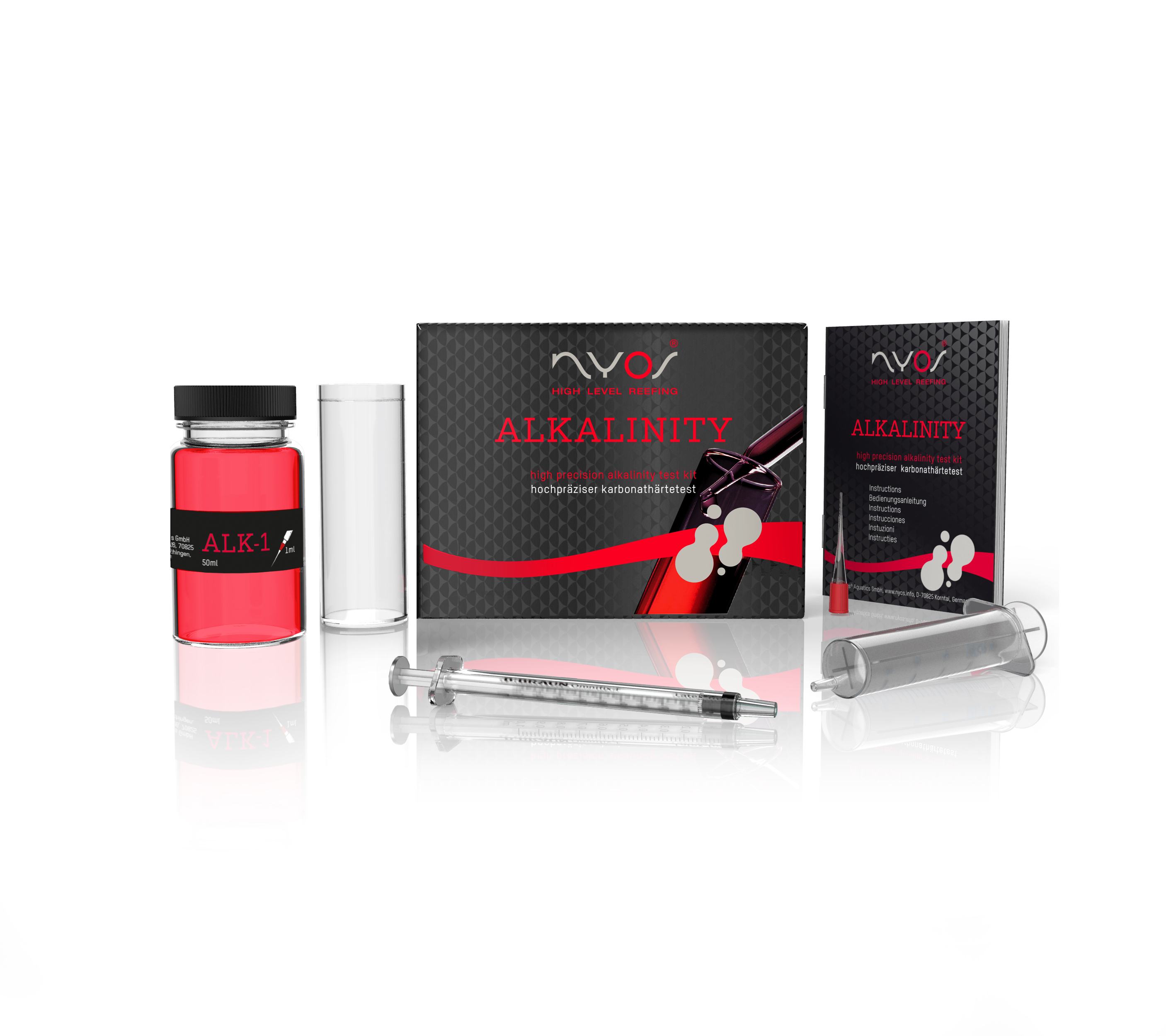 Nyos Alkalinity Reefer Karbonathärte Test Kit (50 St.)