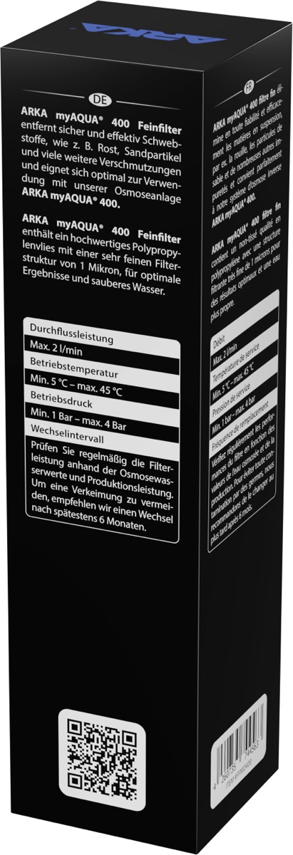 *NEU* ARKA myAqua 400 Feinfilter