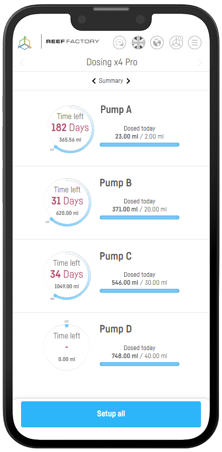 Reef Factory Dosing pump Pro X4 Dosierpumpe