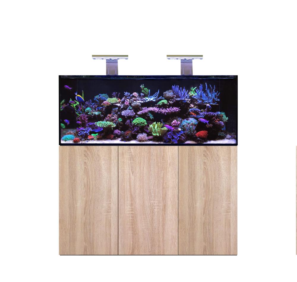 D-D AQUA-Pro Reef 1500 Metal Frame Platinum Oak Aquariumsystem 150x60x60cm
