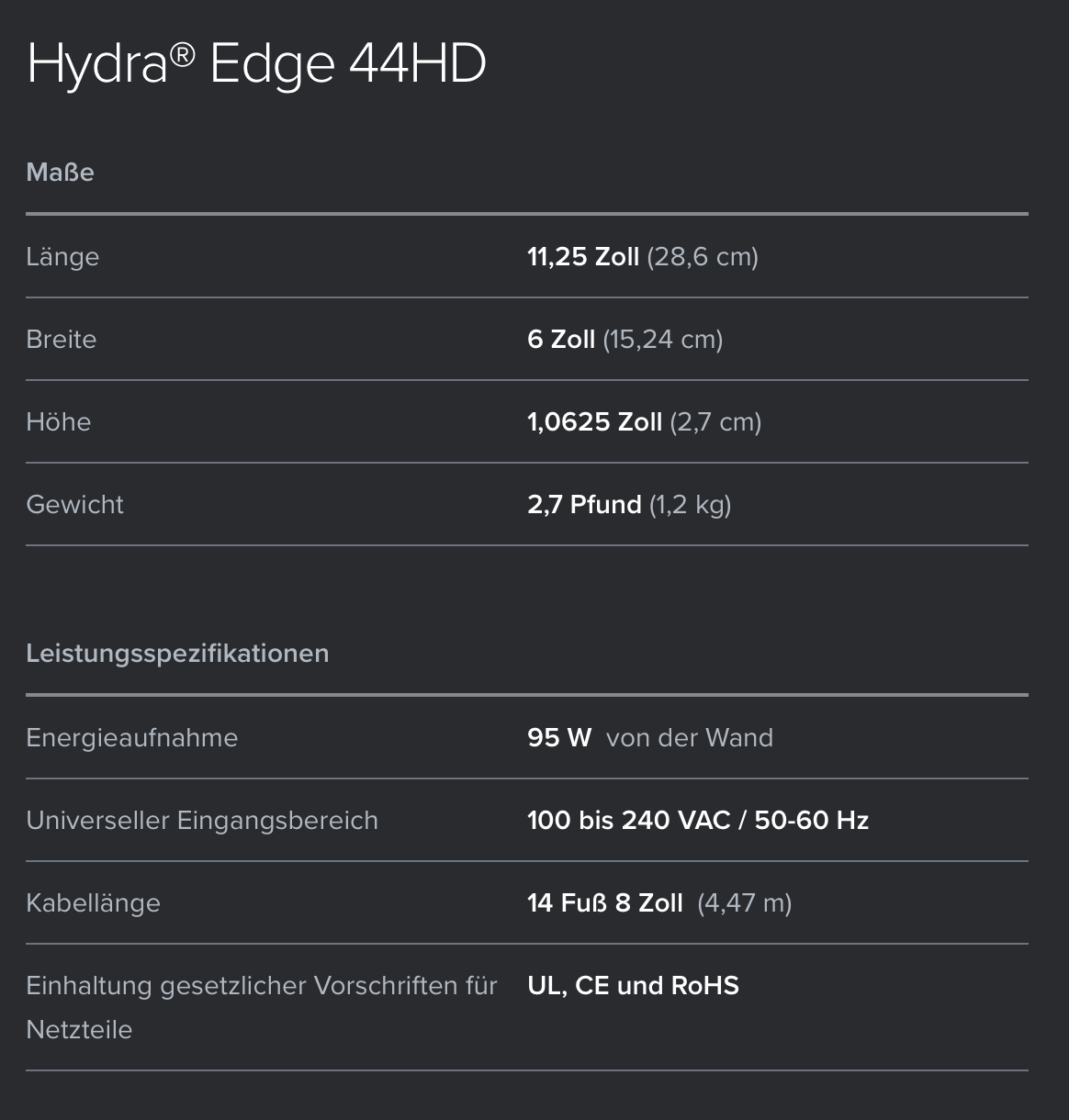 *NEU* AI Hydra Edge 44HD LED Light (95 W) *NEU* AI Hydra Edge 44HD LED Light (95 W)