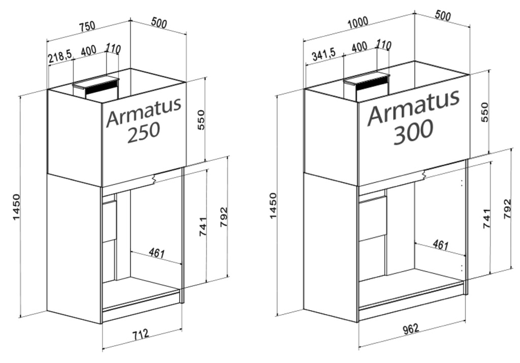 Aqua Medic Armatus 250 weiß 75x50x55 cm