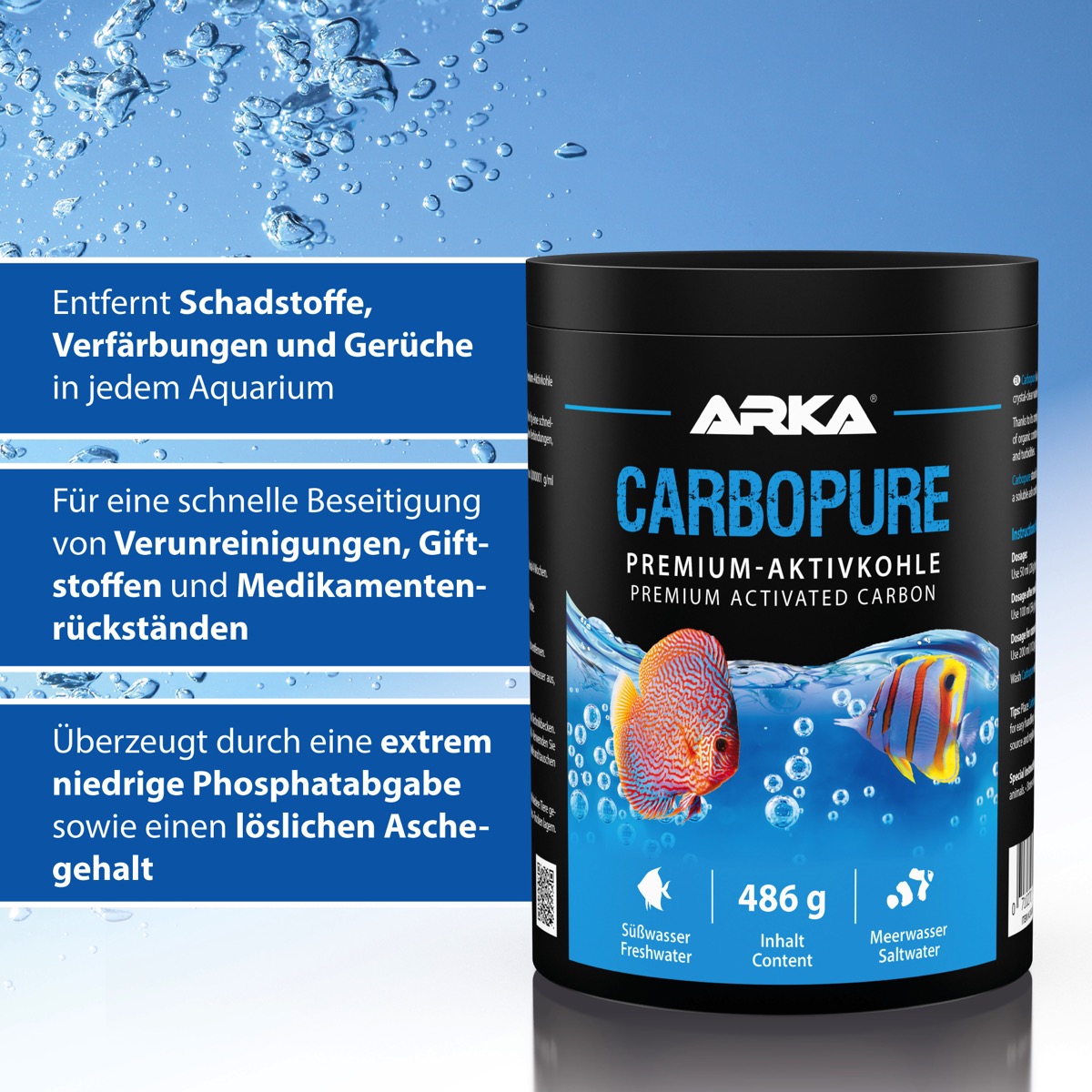 ARKA Carbopure Aktivkohle 486 g