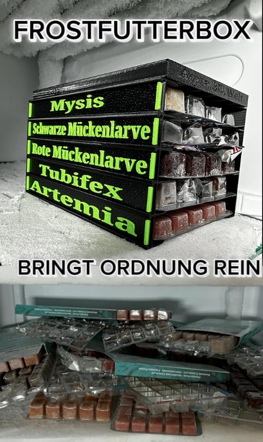 *NEU* Frostfutterbox Organizer 10-fach inkl. Beschriftung