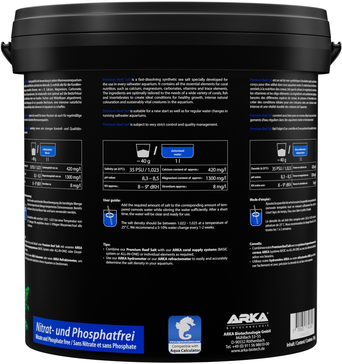 ARKA Premium Reef Salt 20kg