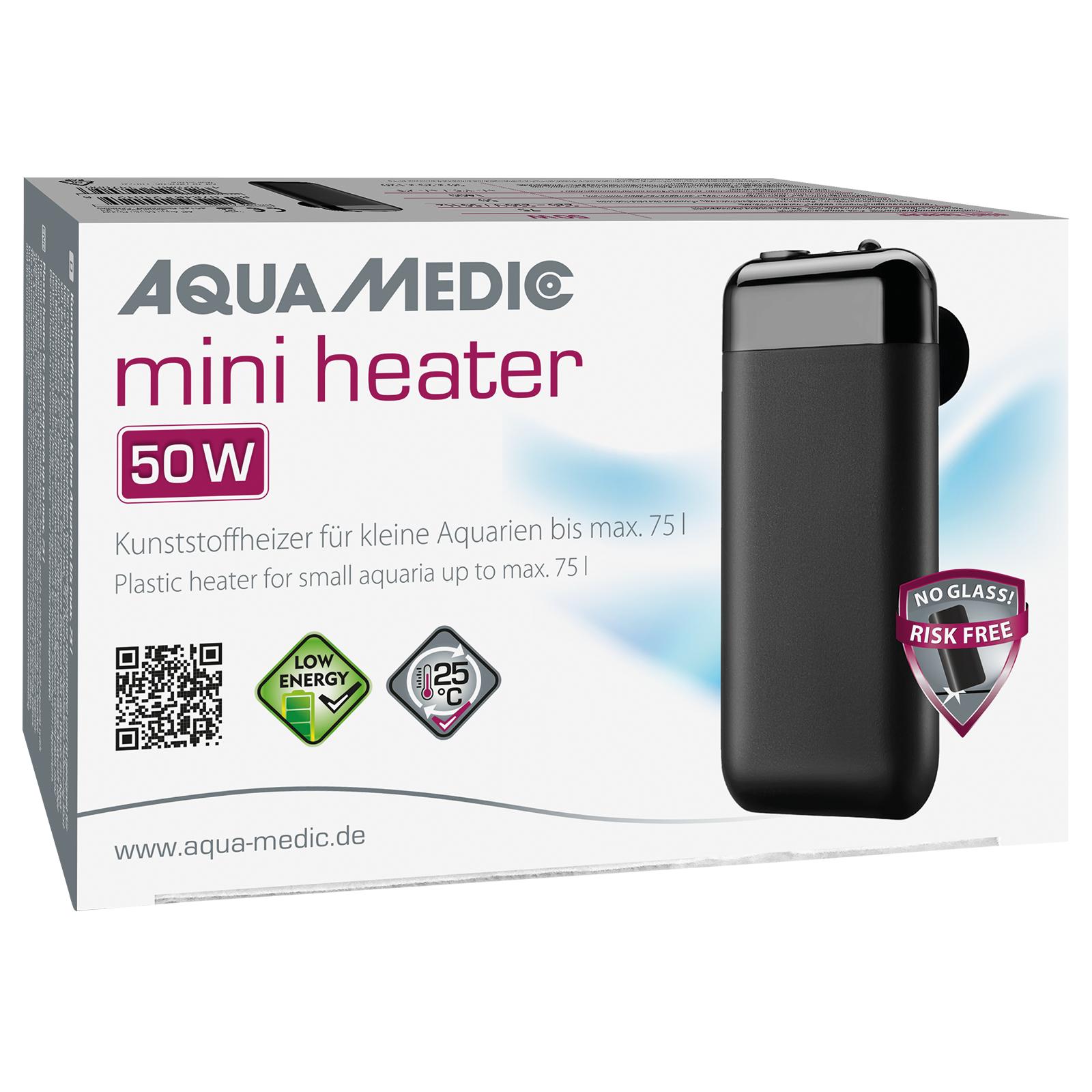Aqua Medic Mini Heater Kunststoffheizer 50W (bis 75L)