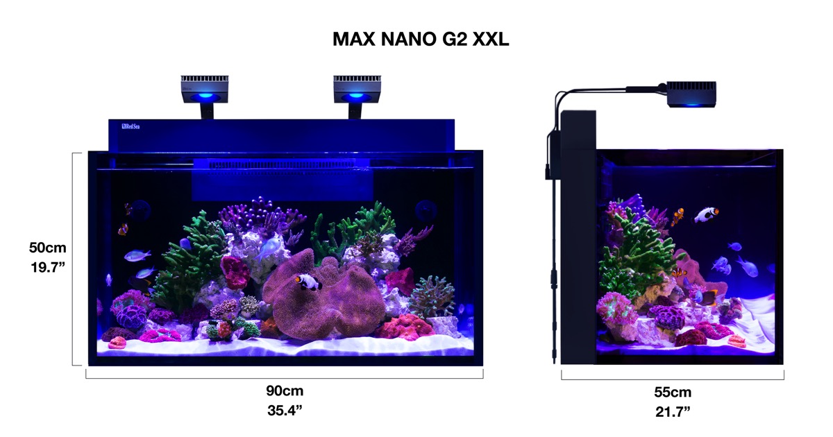 *NEU* Red Sea MAX NANO G2 XXL inkl. weißer Unterschrank (R40091G2-EUR)