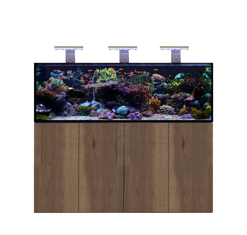 D-D AQUA-Pro Reef 1800 Metal Frame Tobacco Oak Aquariumsystem 180x60x56cm