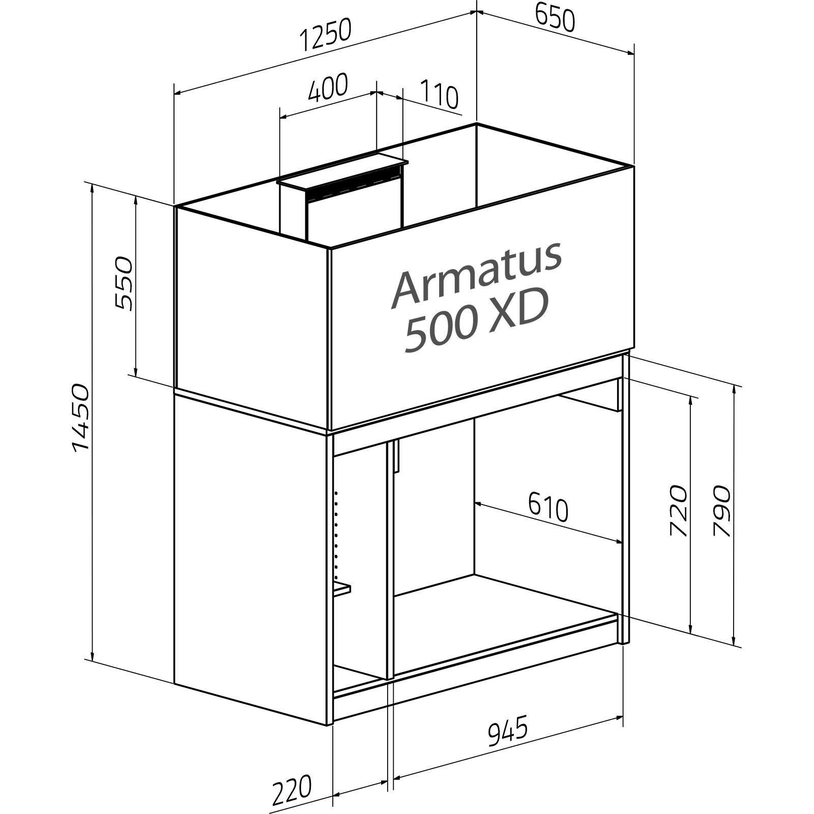 Aqua Medic Armatus 500 XD weiß 125x65x55 cm Aqua Medic Armatus 500 XD weiß 125x65x55 cm