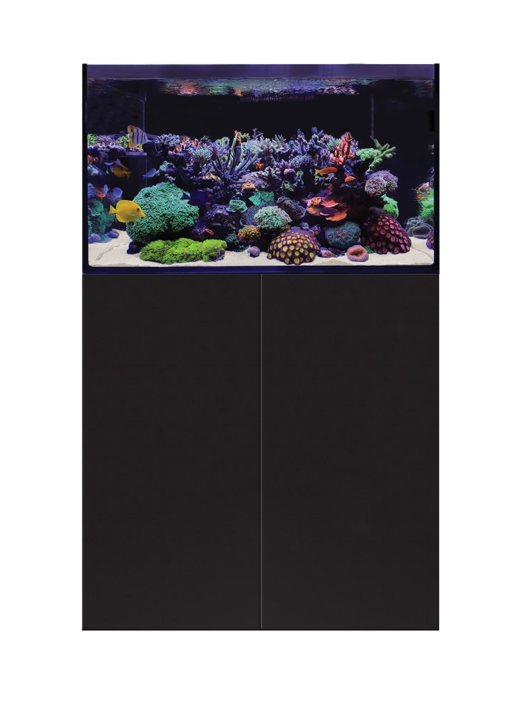 D-D AQUA-Pro Reef 900 Black Satin 90x50x56cm Aquariumsystem mit Holzschrank