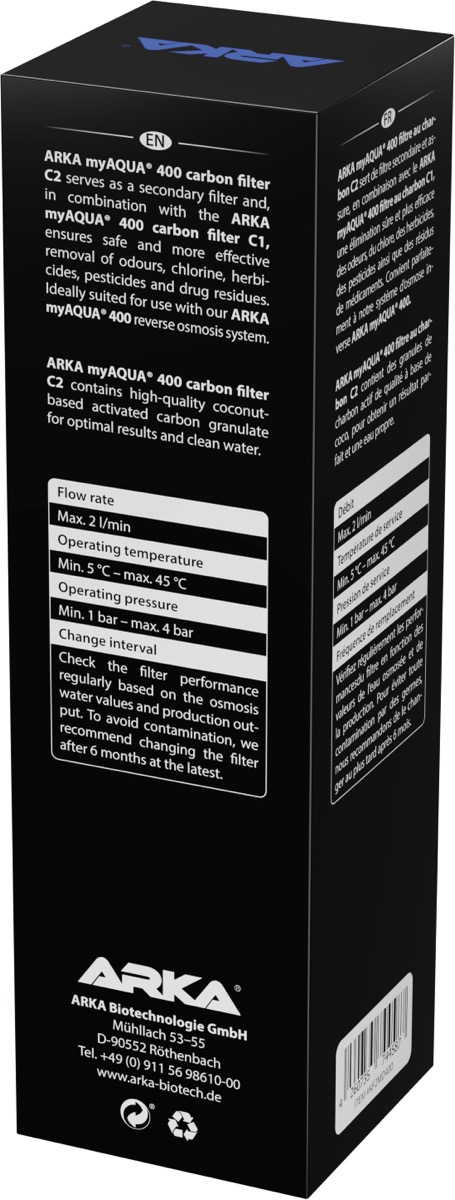 *NEU* ARKA myAqua 400 Kohlefilter C2