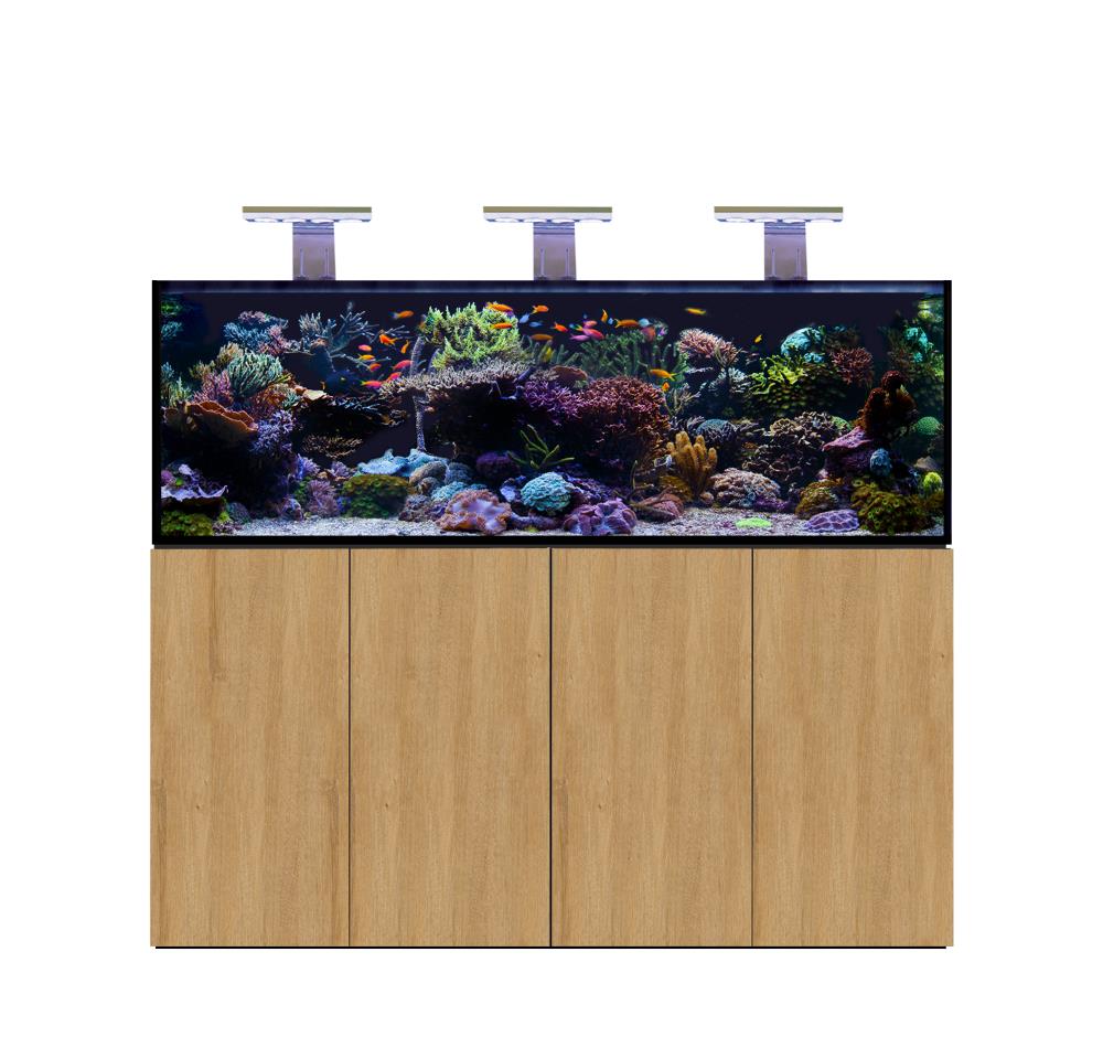 D-D AQUA-Pro Reef 1800 Metal Frame Natural Oak Aquariumsystem 180x60x56cm