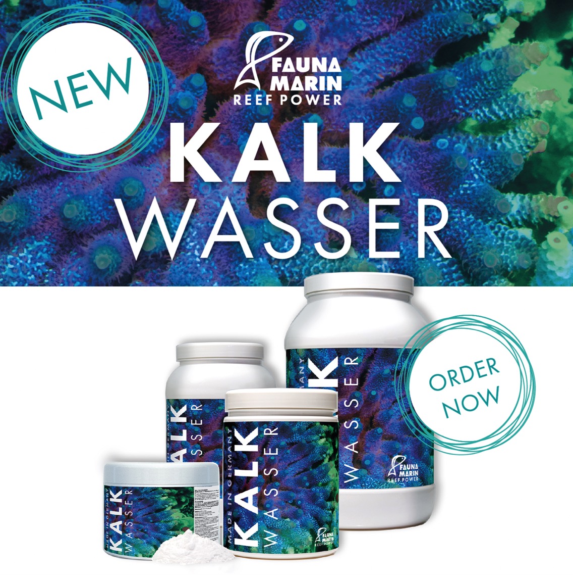 Fauna Marin Kalkwasser Calciumhydroxid zur Herstellung von Kalkwasser 2750 g