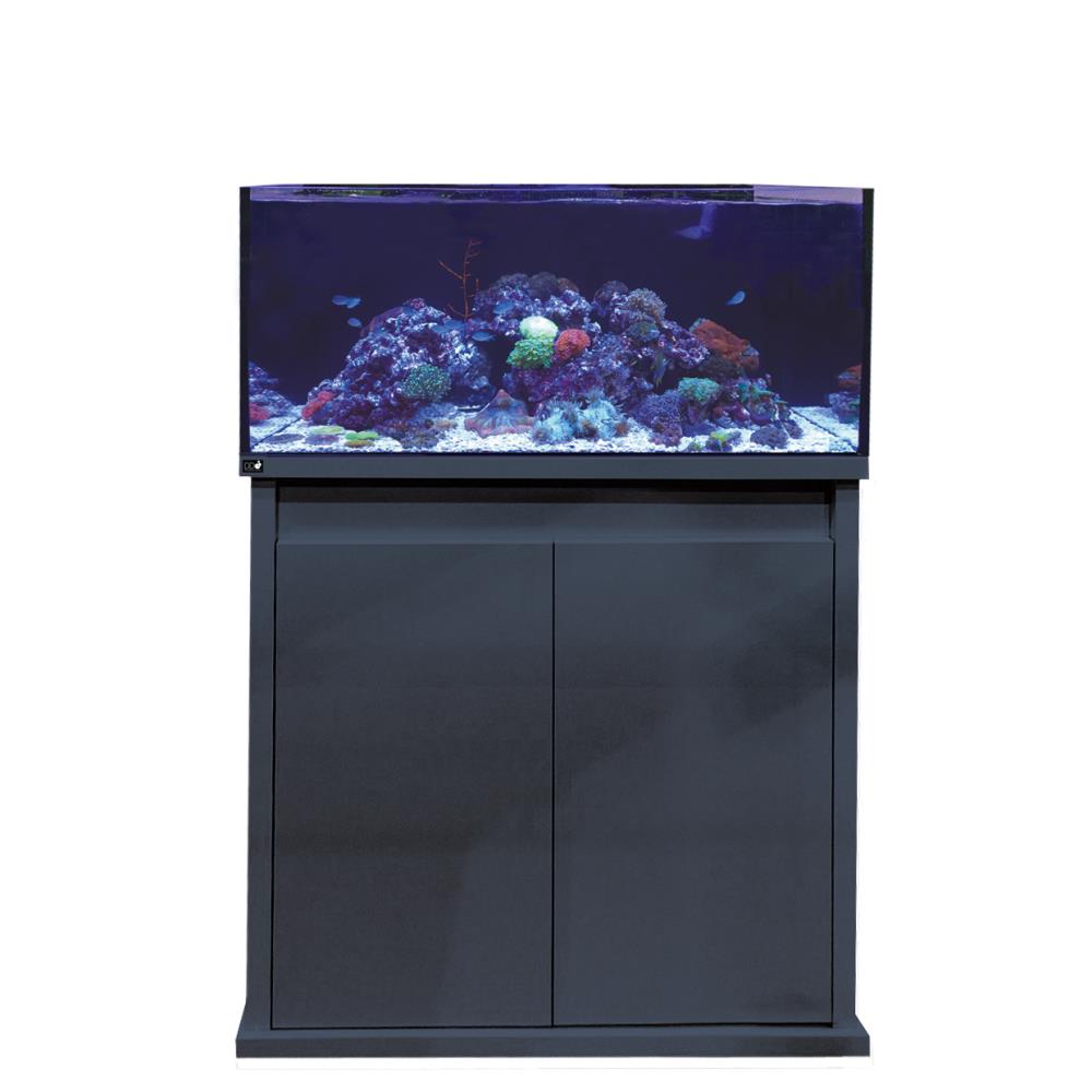 D-D Reef-Pro 900 D-LUX Anthrazit Gloss Aquarium inkl. Beleuchtung, Riffaufbau, Salz