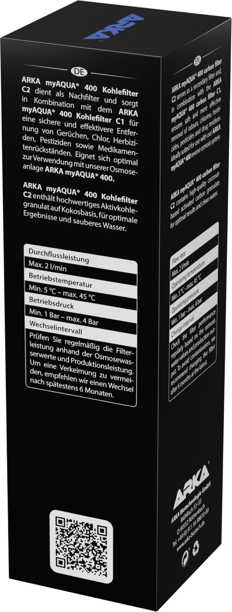 *NEU* ARKA myAqua 400 Kohlefilter C2