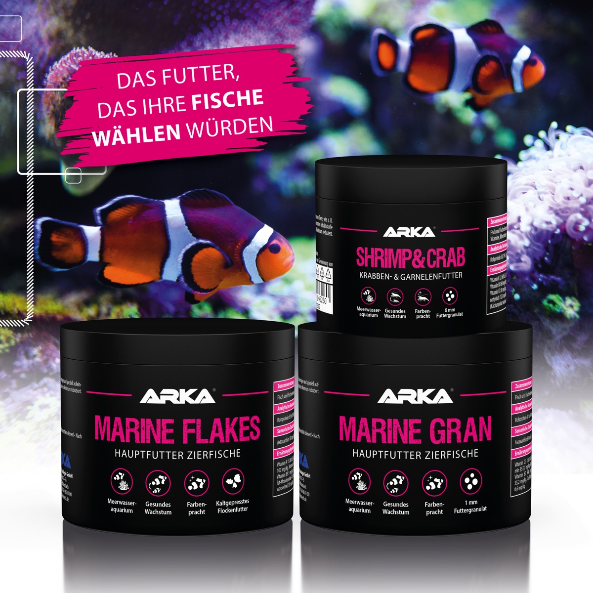 ARKA Marine Gran Granulatfutter 500 ml (300 g)