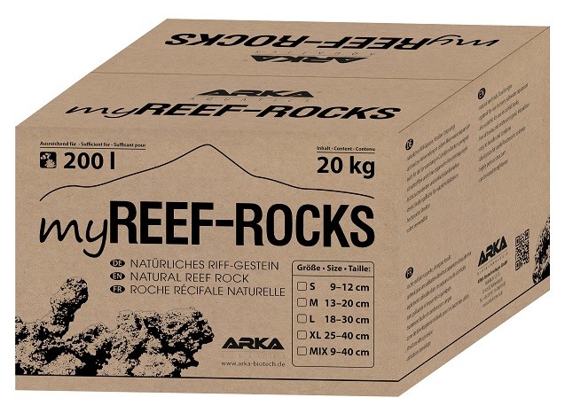 ARKA myReef-Rocks natürliches Aragonitgestein 9-12 cm (S) 20 kg