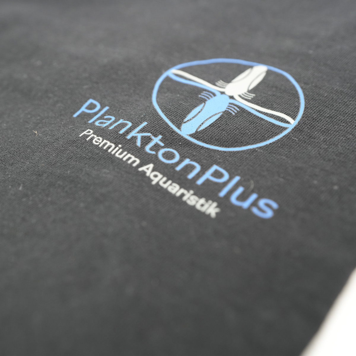 PlanktonPlus Aquaristik T-Shirt Basic schwarz - Größe L