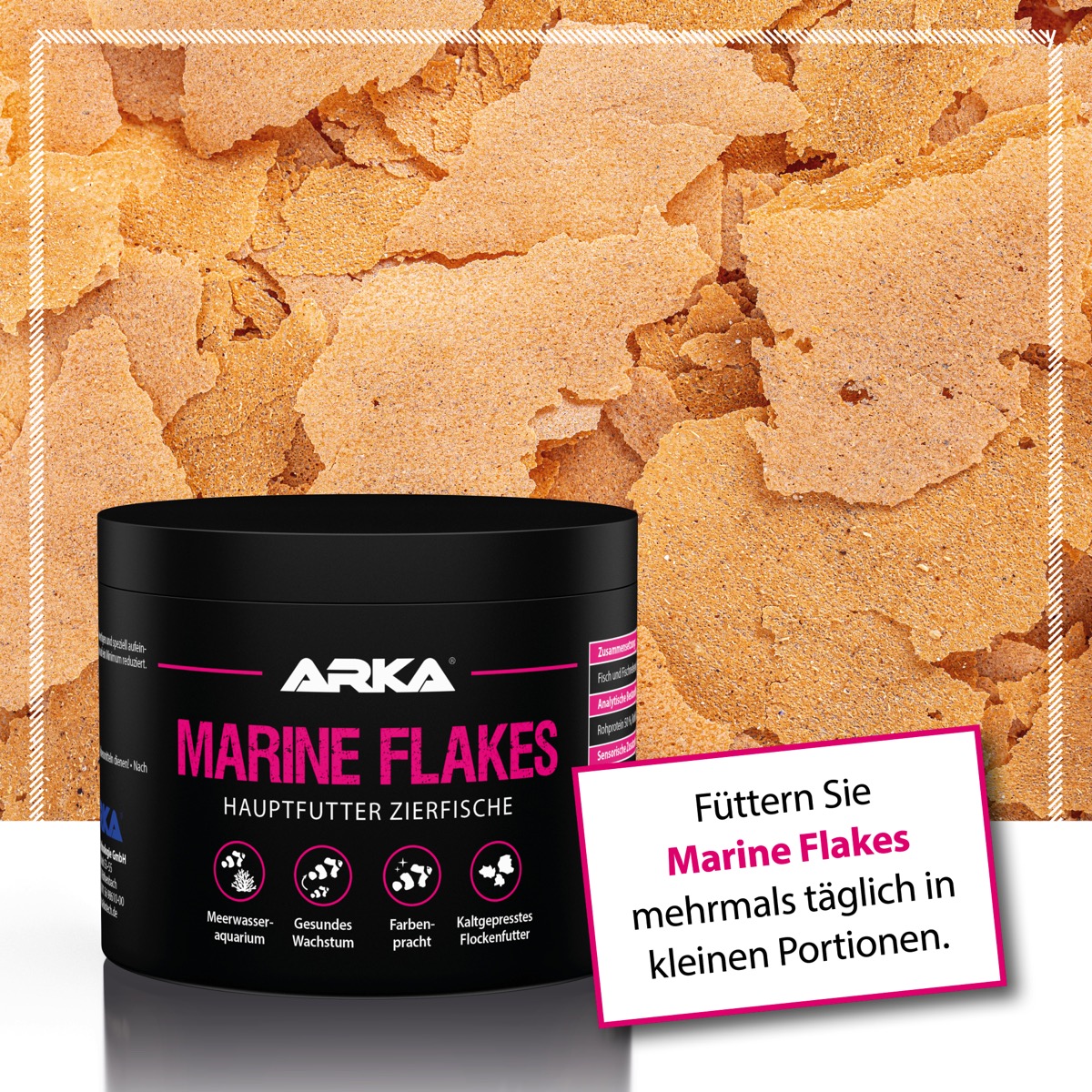 ARKA Marine Flakes Flockenfutter 500 ml (50 g)