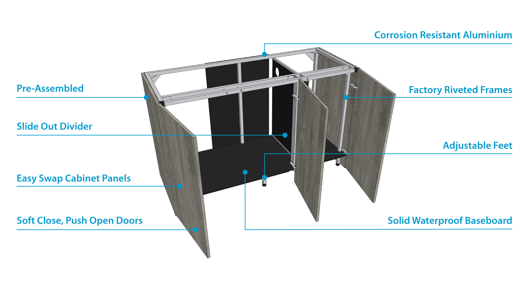 *NEU* D-D AQUA-Pro Reef 1350 Metal Frame Anthracite Matt 135x60x56cm Aquariumsystem