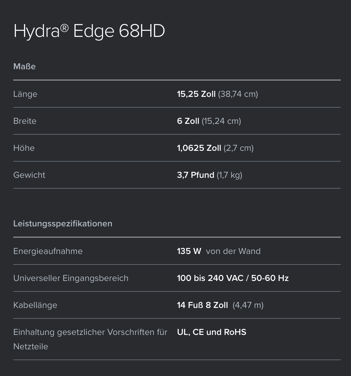 *NEU* AI Hydra Edge 68HD LED Light (135 W) *NEU* AI Hydra Edge 68HD LED Light (135 W)