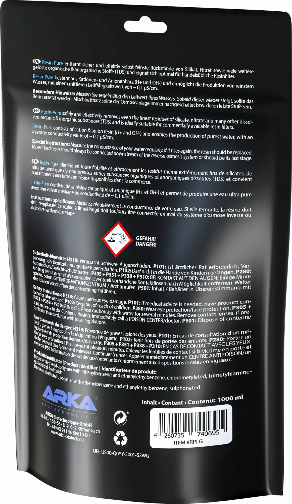 Microbe-Lift Resin Pure Mischbettharz 1 Liter