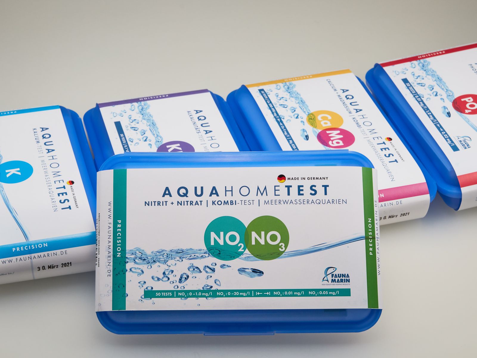 Fauna Marin AquaHomeTest NO2+NO3: Nitrit + Nitrat | Kombi-Test für Meerwasseraquarien