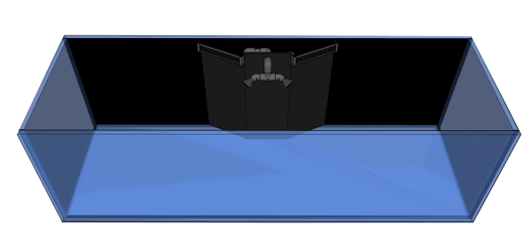 D-D Reef-Pro 1800 Black Gloss Aquariumsystem 180x60x56cm